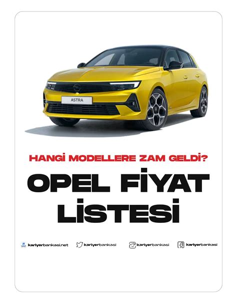 Opel kasım fiyat listesi